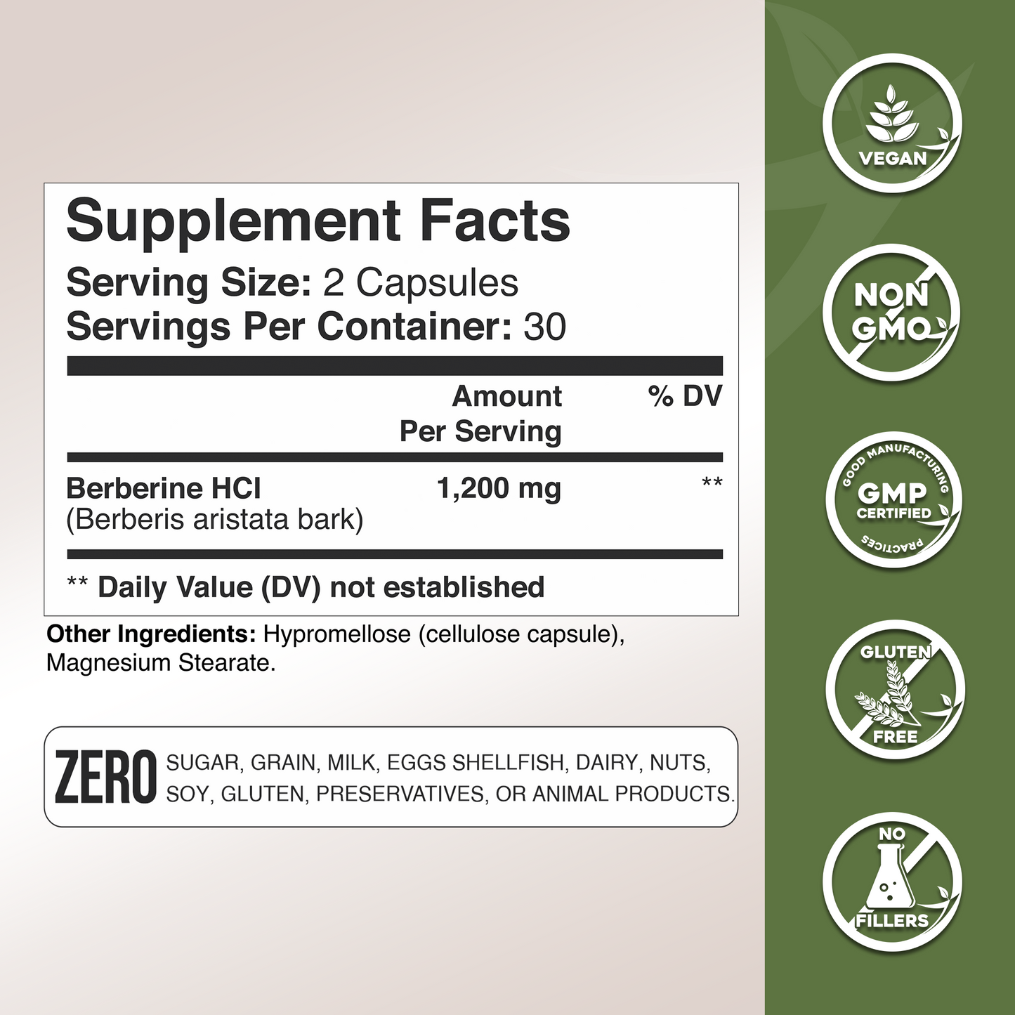 Zunutri® Berberine 1,200 mg