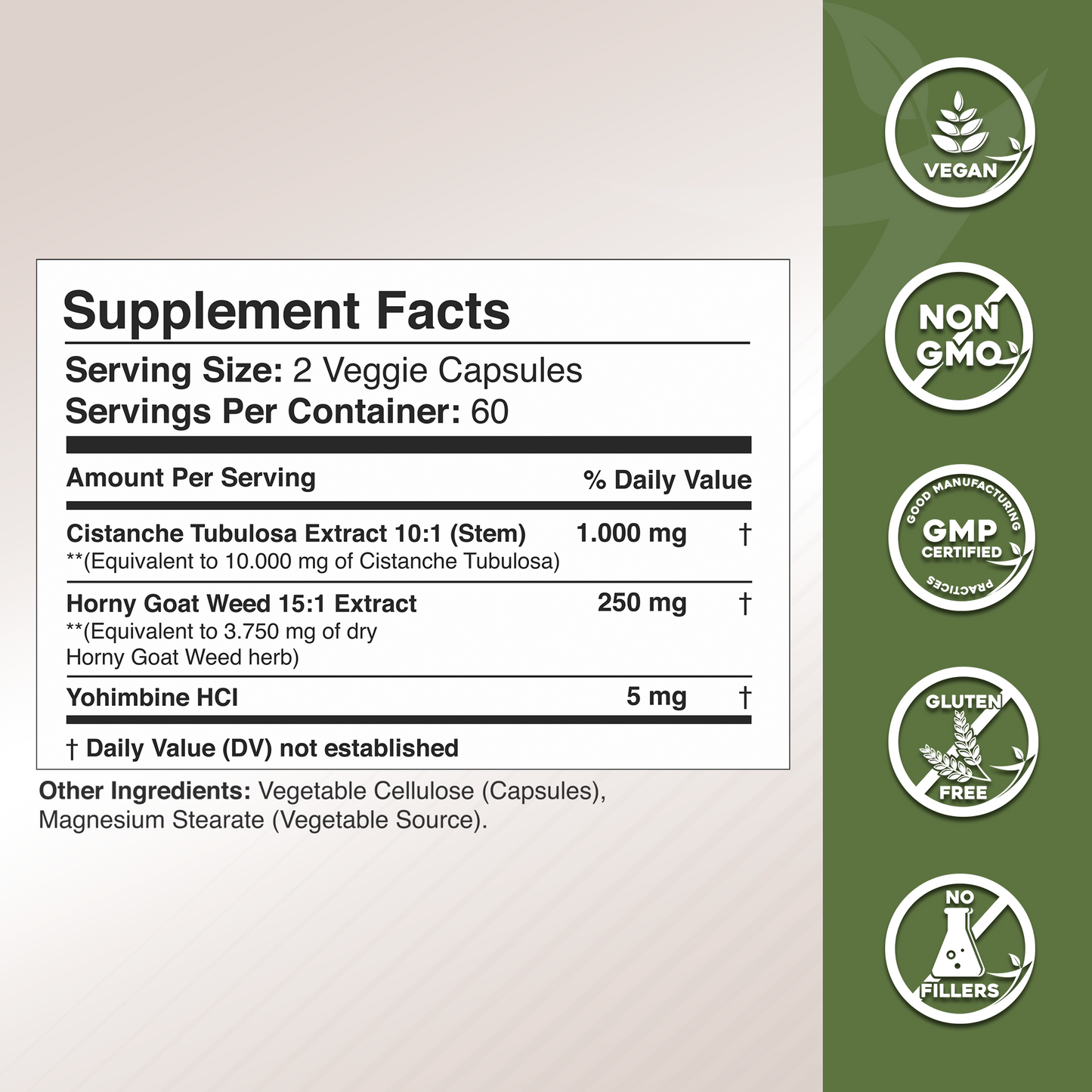 Zunutri® Cistanche Tubulosa with Horny Goat Weed and Yohimbine