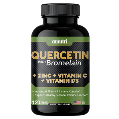 Zunutri® Quercetin with Bromelain + Vitamin C, D3 and Zinc